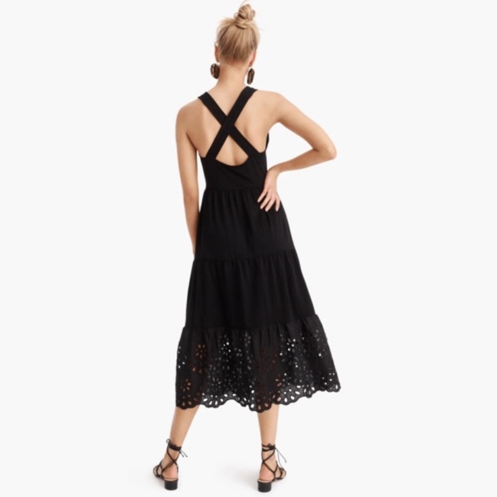 J. Crew Black mixed media Dress - Picture 2 of 4